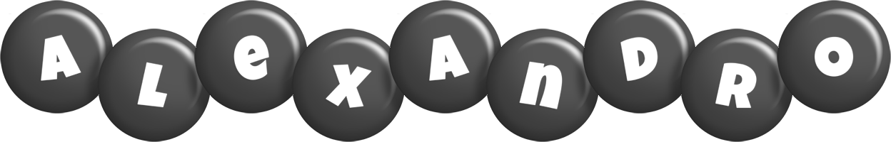 Alexandro candy-black logo