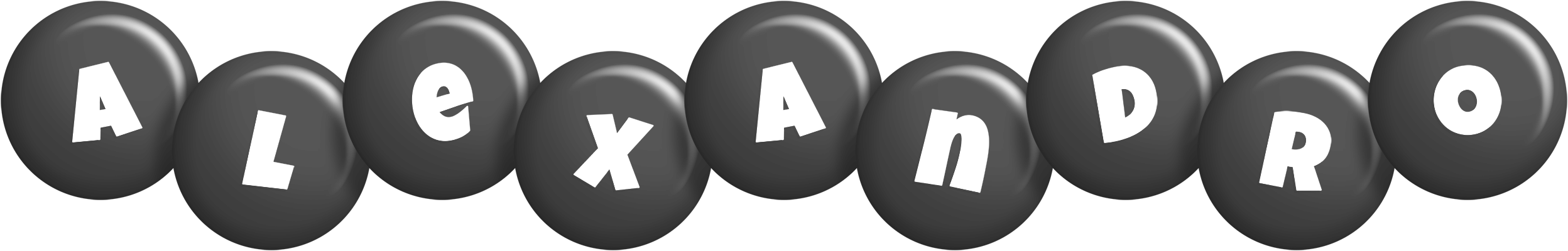 Alexandro candy-black logo