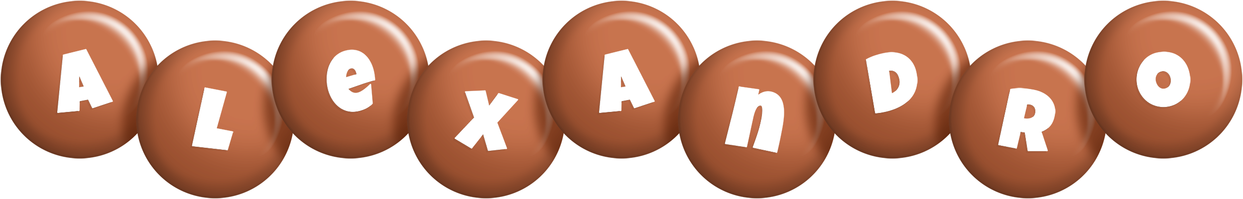 Alexandro candy-brown logo