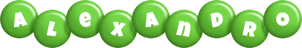 Alexandro candy-green logo