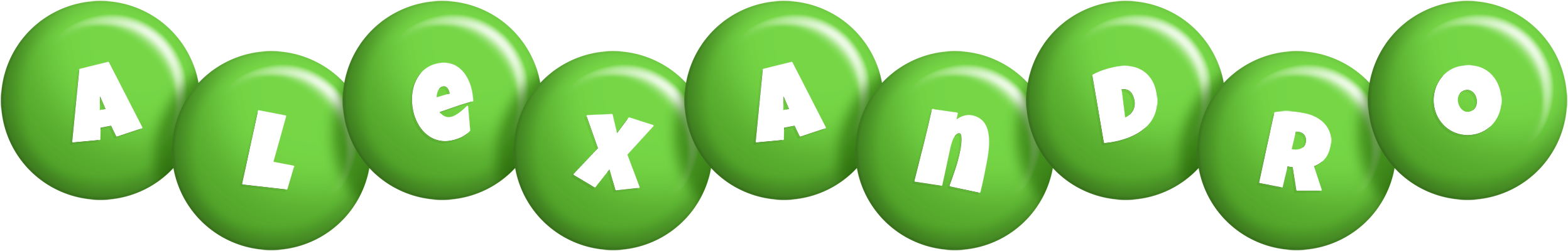 Alexandro candy-green logo