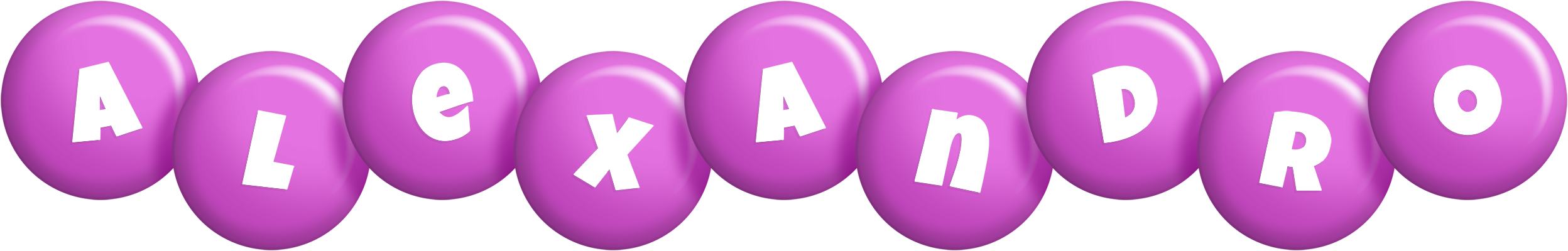 Alexandro candy-purple logo