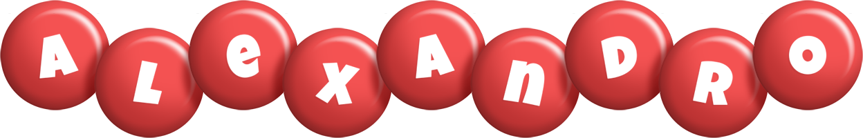 Alexandro candy-red logo