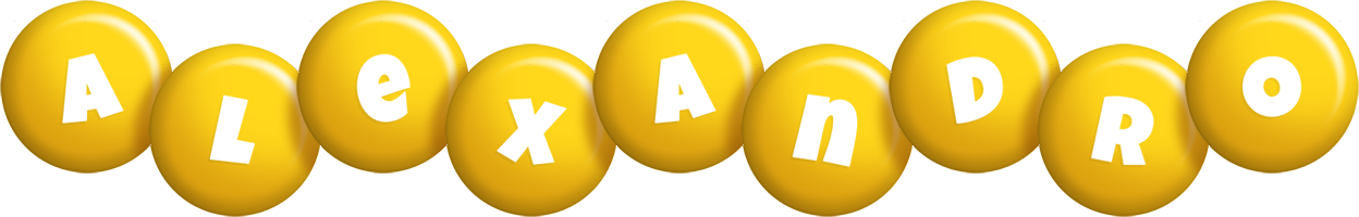 Alexandro candy-yellow logo