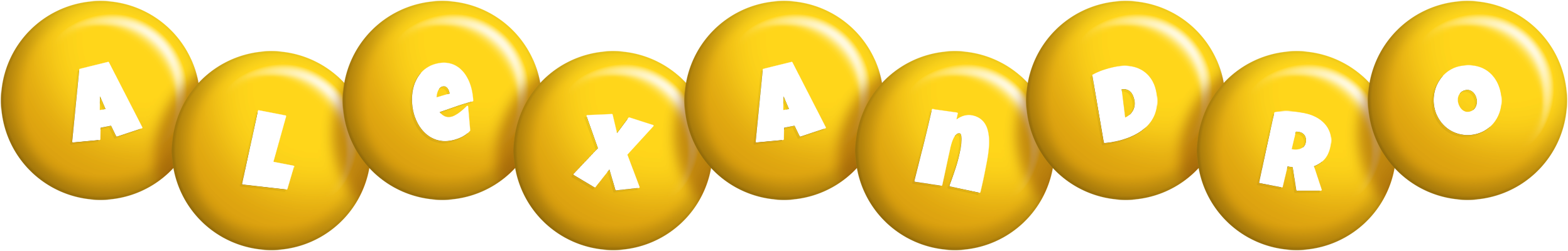 Alexandro candy-yellow logo