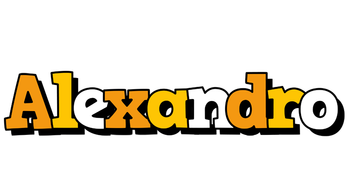 Alexandro cartoon logo