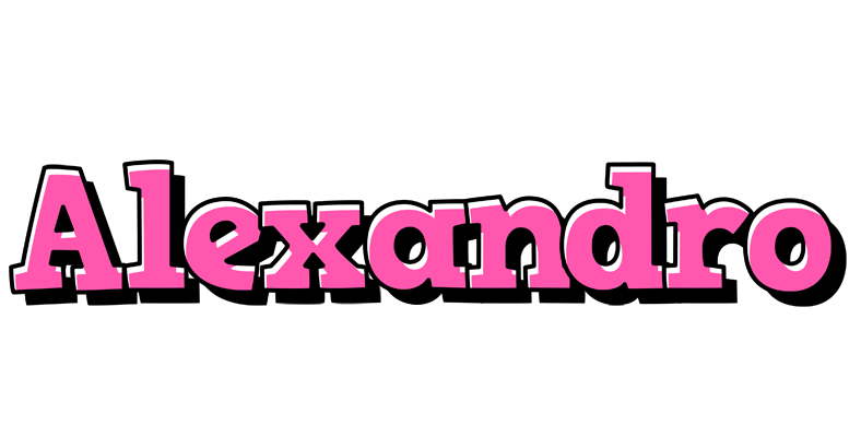 Alexandro girlish logo