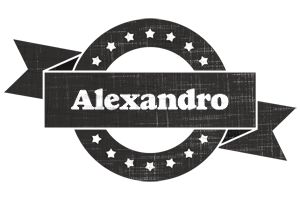 Alexandro grunge logo