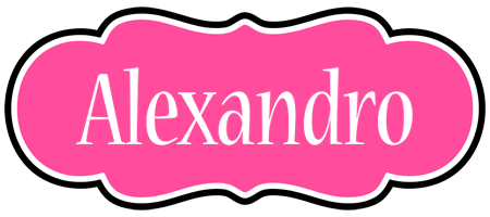 Alexandro invitation logo