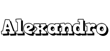 Alexandro snowing logo