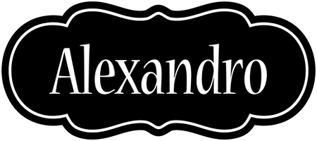 Alexandro welcome logo