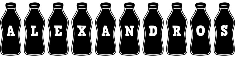 Alexandros bottle logo