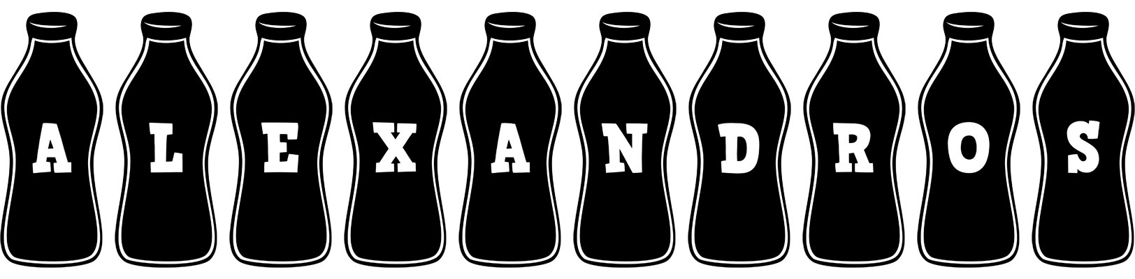 Alexandros bottle logo