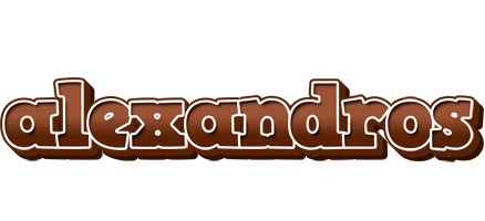 Alexandros brownie logo