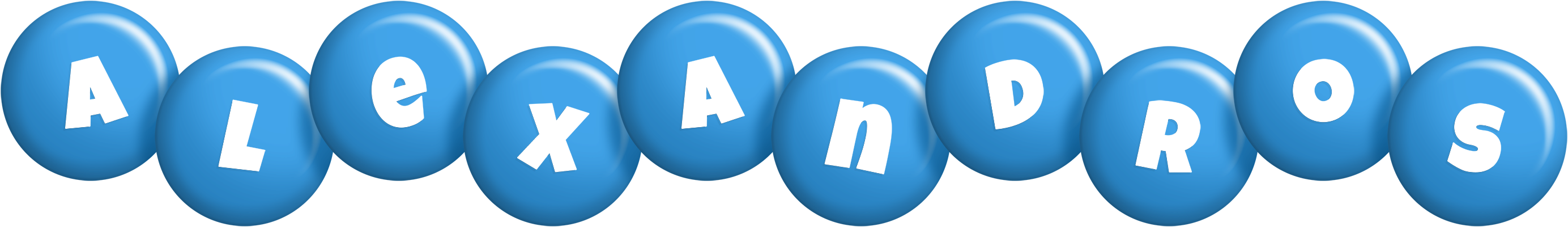 Alexandros candy-blue logo