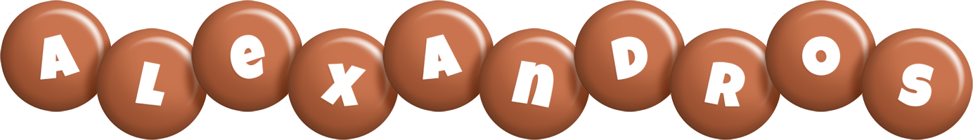 Alexandros candy-brown logo