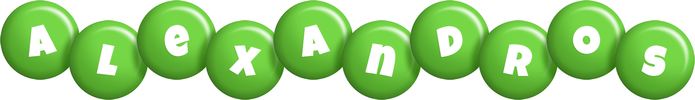 Alexandros candy-green logo