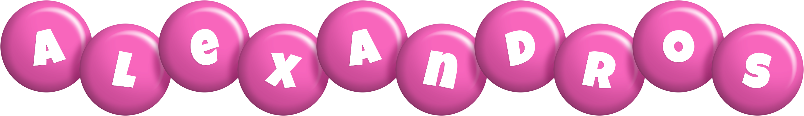 Alexandros candy-pink logo