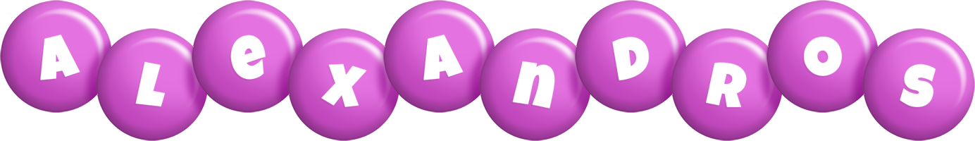 Alexandros candy-purple logo