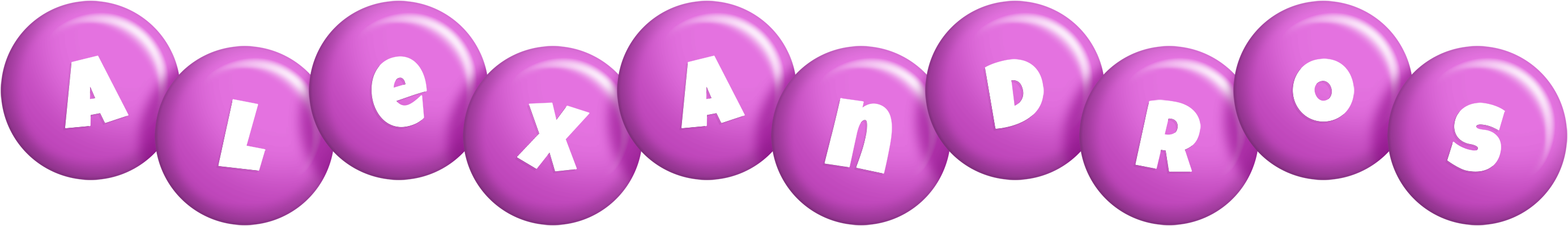 Alexandros candy-purple logo