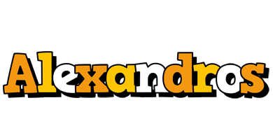 Alexandros cartoon logo