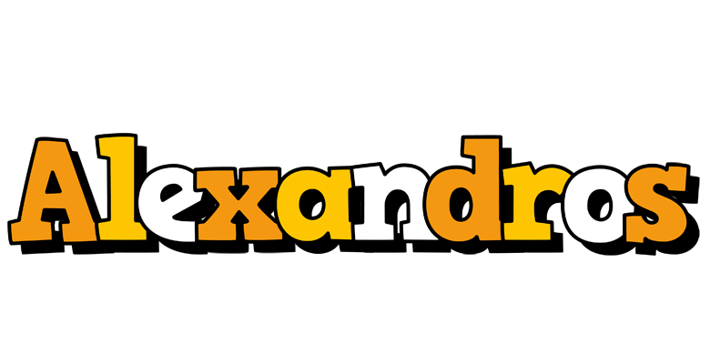 Alexandros cartoon logo