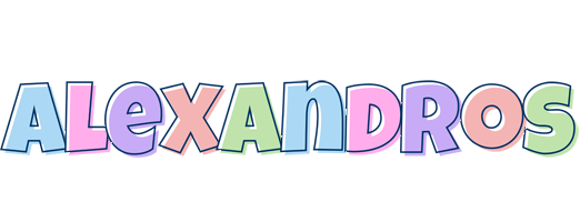 Alexandros pastel logo