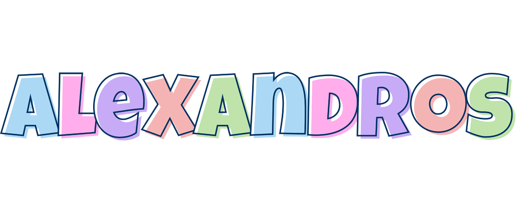 Alexandros pastel logo