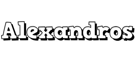 Alexandros snowing logo