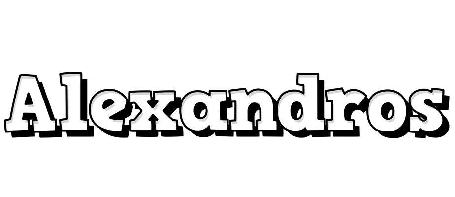 Alexandros snowing logo