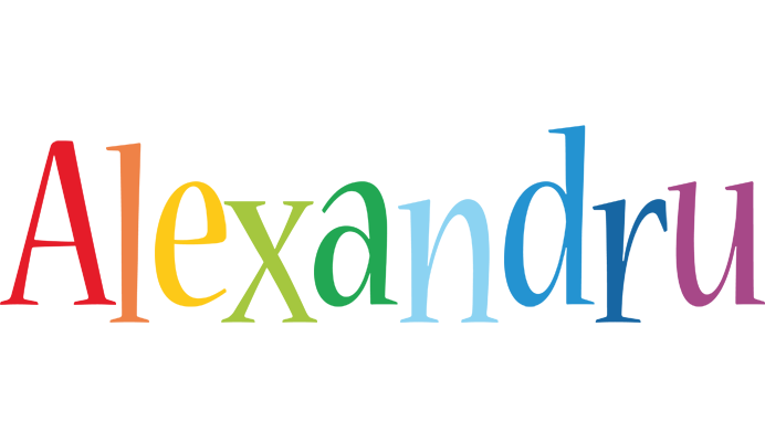 Alexandru birthday logo