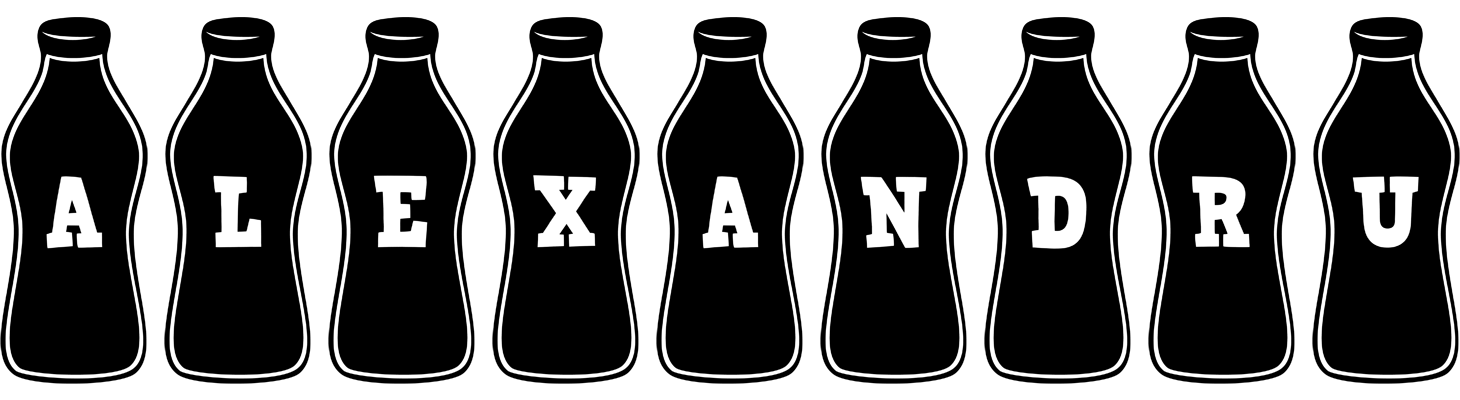 Alexandru bottle logo