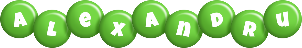 Alexandru candy-green logo