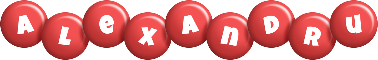 Alexandru candy-red logo