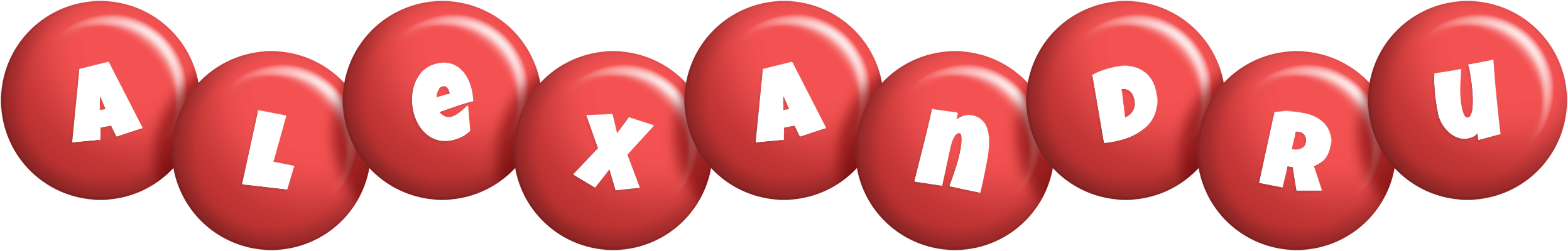 Alexandru candy-red logo
