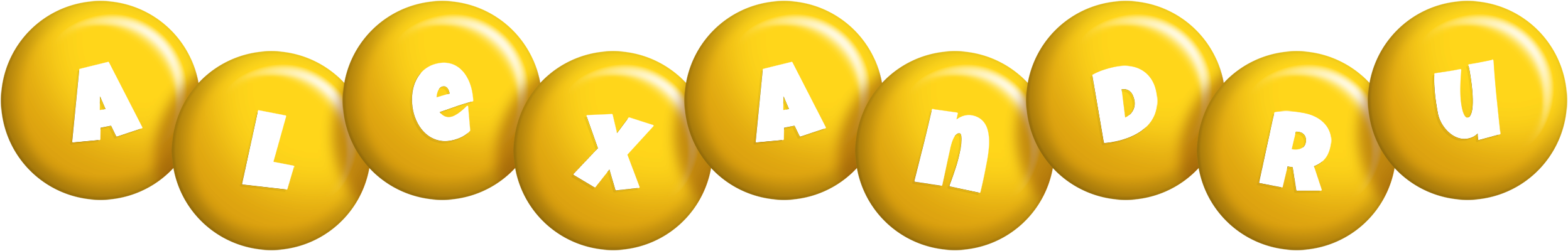 Alexandru candy-yellow logo