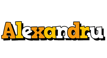 Alexandru cartoon logo