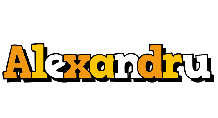 Alexandru cartoon logo