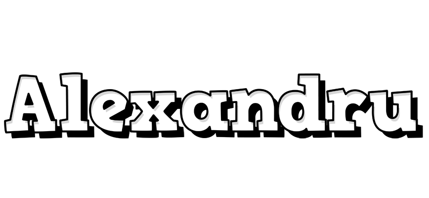 Alexandru snowing logo