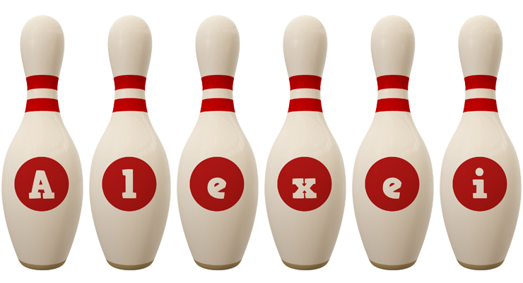Alexei bowling-pin logo