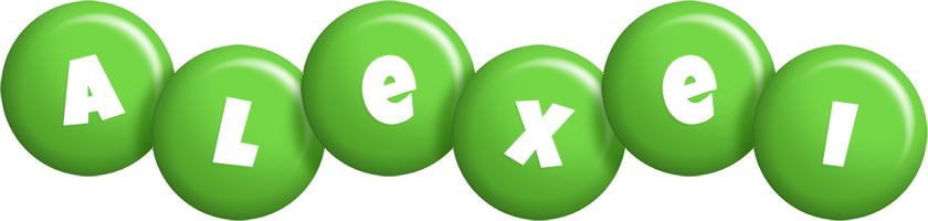 Alexei candy-green logo