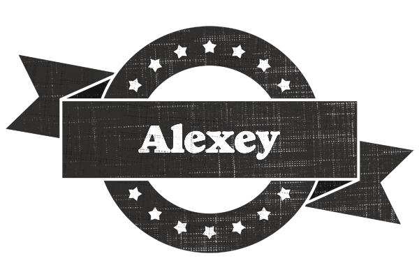 Alexey grunge logo