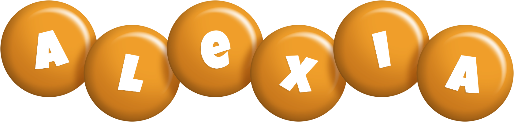 Alexia candy-orange logo