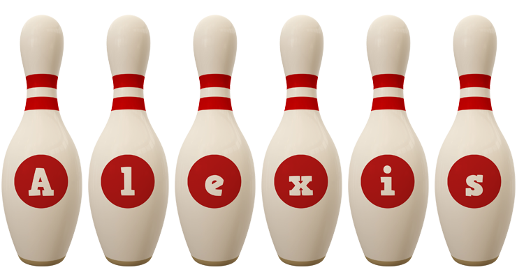 Alexis bowling-pin logo