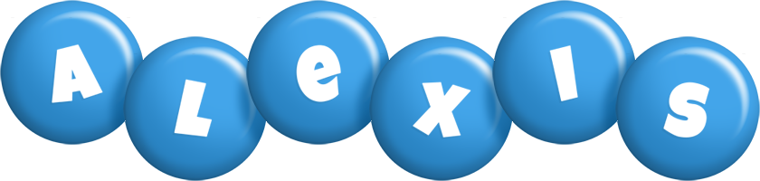 Alexis candy-blue logo