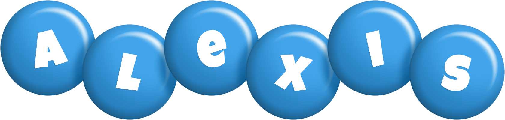 Alexis candy-blue logo