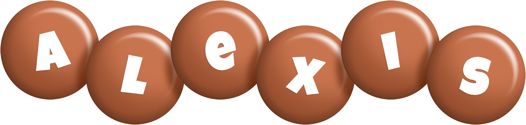 Alexis candy-brown logo