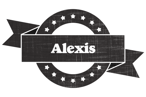 Alexis grunge logo