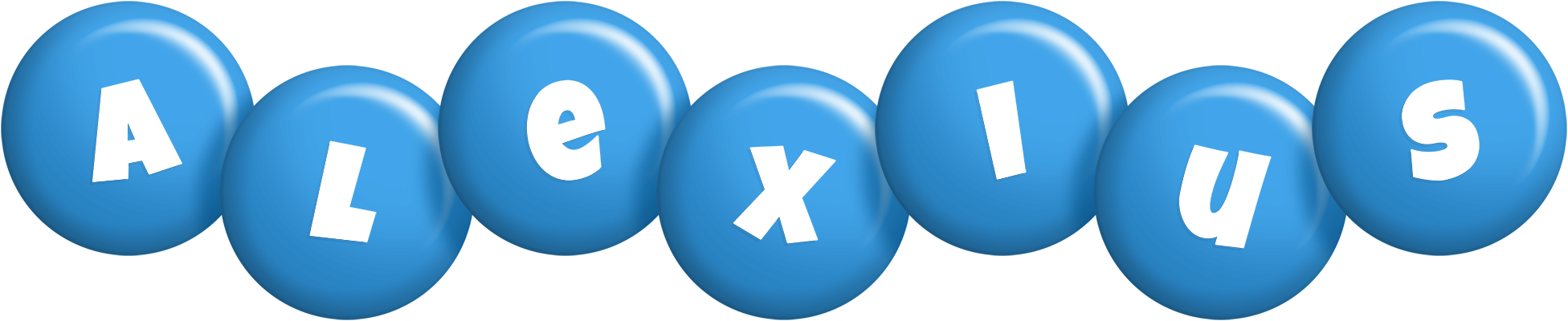 Alexius candy-blue logo