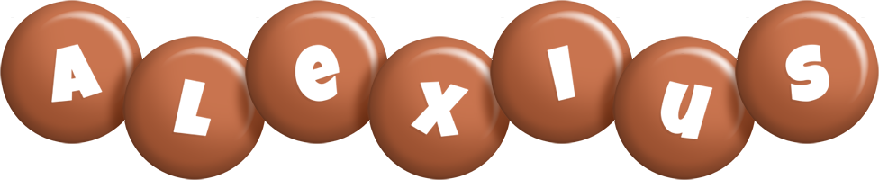 Alexius candy-brown logo